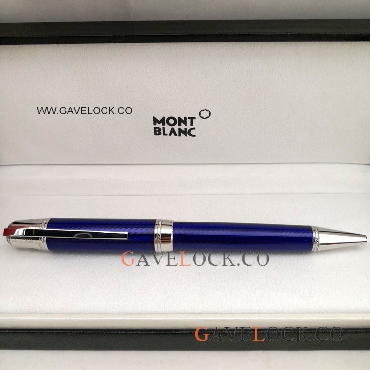 Best Buy Montblanc Jules Verne Blue Ballpoint Pen with Refill